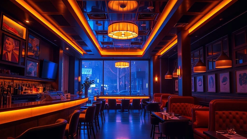 Bar Lounge mit stimmungsvoller GEMA-freier Musik