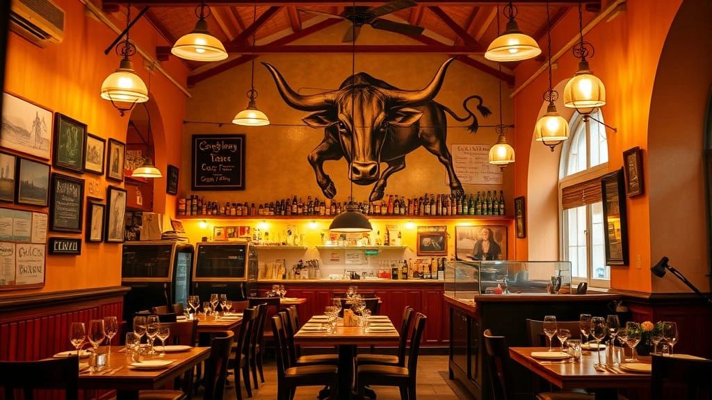 Spanisches Tapas-Restaurant für passende Hintergrundmusik