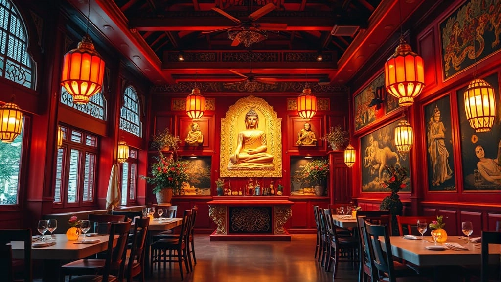 Thailändisches Restaurant für passende Gastronomiemusik